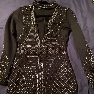 Black beaded dress